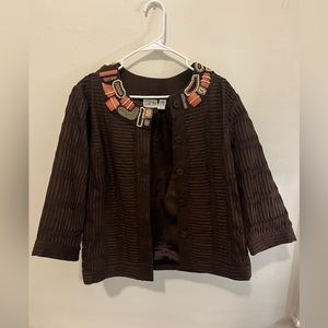 Chico’s Coat with beads
